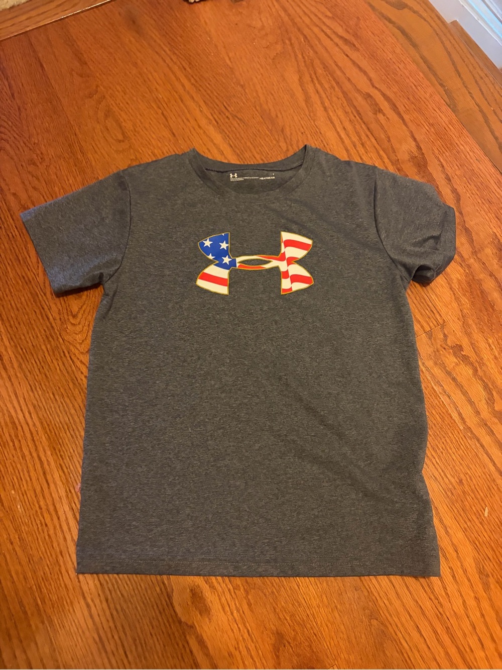 Under Armour Short Sleeve Tee with American Flag Logo